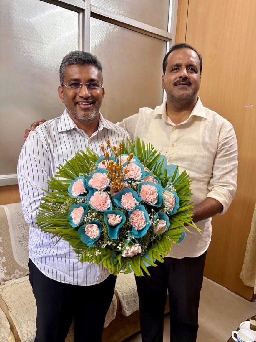 Inayat Ali ಆರೋಗ್ಯ ಸಚಿವ U T ಖಾದರ್ ಹಾಜಿ ಅವರನ್ನು ಭೇಟಿಯಾಗಿ ಶುಭ ಹಾರೈಸಿದರು